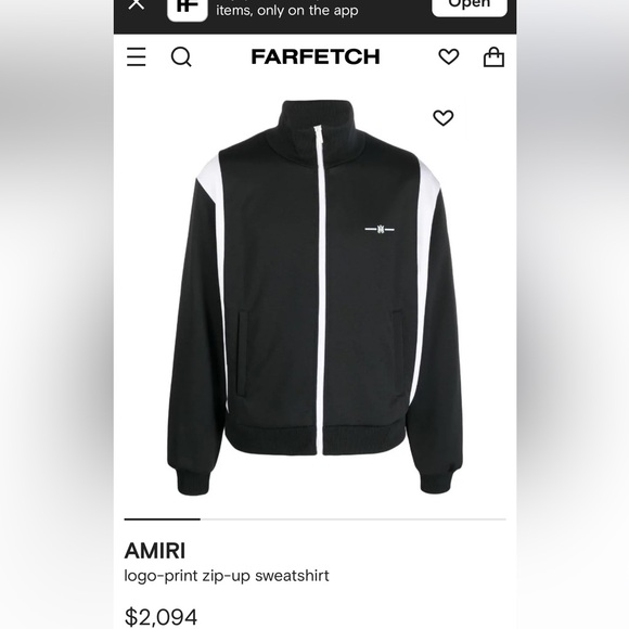 Authentic AMIRI zip up - Picture 2 of 5